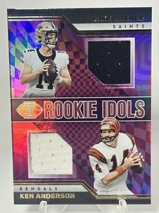 Jake Haener Ken Anderson 2023 Panini Illusions Rookie Idols Dual Mem #RM-HA - Picture 1 of 2