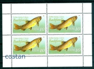1987 peces de agua dulce/trucha de río marrón/Salmo trutta f.fario, RDA, Mi.3096 I/KB, MNH - Imagen 1 de 1