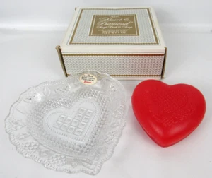 Portasapone Avon "Heart & Diamond" Fostoria con sapone occasioni speciali nuovo vecchio magazzino - Foto 1 di 12