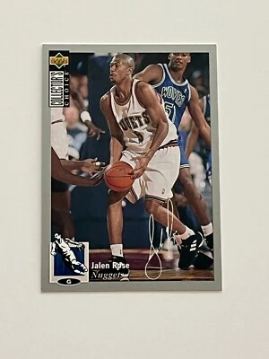 1994-95 Collector's Choice #238 Jalen Rose - Silver Signature - Nuggets RC - Image 1 of 2