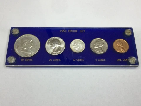 1950 US Proof Set in plastic holder Cover