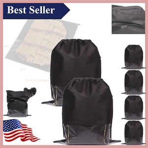 Set of 6 Dustproof Drawstring Bags for Handbags and Purses - Non-Woven Fabric - Picture 1 of 9