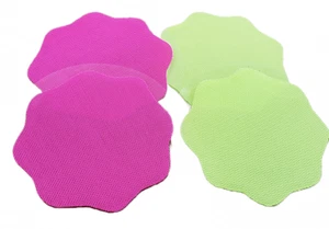 Tanning Tips - 2 Pair -Silicone Adhesive Reusable Nipple Covers/Pastie - Picture 1 of 3