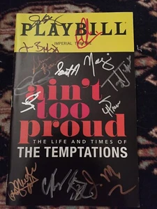 Derrick Baskin, Jeremy Pope, James Harkness und Cast signiert Aint Too Proud Playbil - Bild 1 von 6