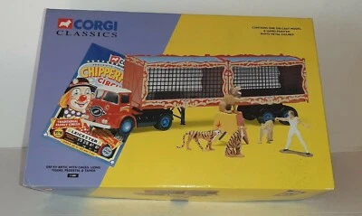 ERF KV ARTIC WITH CAGES LIONS TIGERS PEDESTAL &TAMER 11201 CORGI CLASSICS - Immagine 1 di 2