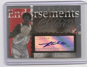 2004-05 Topps Pristine Josh Childress Personal Endorsements Auto Card Hawks - Bild 1 von 2