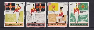 NORFOLK Island 1982 MILITARY UNIFORMS set of 4 MNH - - Bild 1 von 1