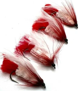  4, 6 or 8 Trout Fly Fishing Wet Streamer Flies JACK FROST BARBED/BARBLESS  - Picture 1 of 1