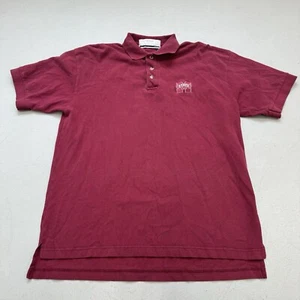 Vintage Mississippi State Bulldog Polo Maroon Shirt Size Large 22.5x28 - Picture 1 of 6