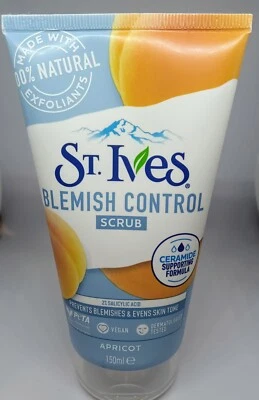 St. Ives Blemish Control Apricot Scrub 150ml/Skin Care Oil Free Sealed!!! New!!! - Image 1 of 3