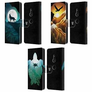 HEAD CASE ANIMAL DOUBLE EXPOSURE LEATHER BOOK CASE & WALLPAPER FOR SONY PHONES 1