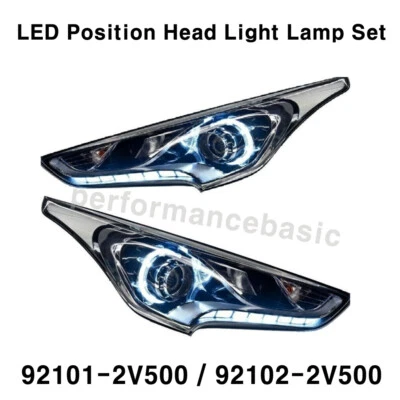 OEM LED Position Head Light Lamp LH+RH Set for Hyundai Veloster & Turbo 11-17 - Image 1 of 4