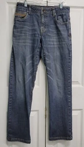 PrAna Straight Leg Jeans Mens 30x32 Dark Wash Blue Denim - Picture 1 of 12