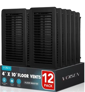 ✅✅NUOVO VOISEN Registro Pavimenti Confezione 4x10,12 Nero, Regolabile, Acciaio e Camminabile✅✅ - Foto 1 di 8