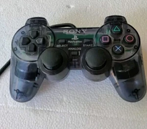 PS2 Controller PlayStation 2 DualShock Clear Gray - Picture 1 of 9