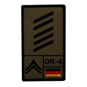 Bundeswehr Rank Patch mit Dienstgrad, Nato-Rang & US-Rank Heer alle Dienstgrade - Bild 1 von 151