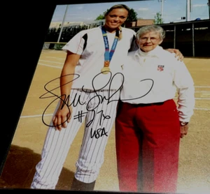 8" x 10" Autographed Photo Print USA Softball Player JENNIE FINCH w/ ANGE ARMATO - Picture 1 of 1