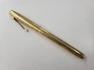 Vintage Eversharp 1/10 14k Yellow Gold Filled Fountain Pen Stackpole 1906-1956 - Picture 1 of 9