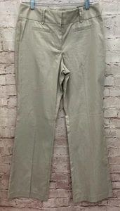 Ann Taylor Pants Womens 8 Signature Fit & Flare Khaki NEW 33X32 Stretch Cotton - Picture 1 of 5