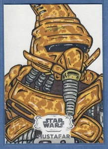 2024 Topps Star Wars Hyperspace Mustafar Lava Miner Bobby Blakey 1/1 SP - Imagen 1 de 2