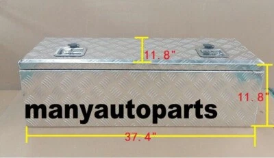 37.5"X12"X12" Aluminum Trailer Tongue Tool Box for Camper Flatbed Bed Truck ATV Foto 1 de 4