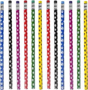 Paw Print Pencils- Party Favors (Pack of 12) - Picture 1 of 12