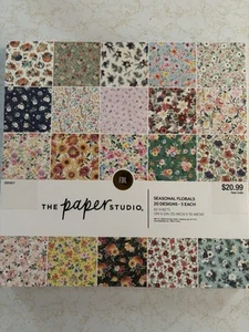 The Paper Studio Fiori Stagionali - Blocco Carta 12x12 20 Disegni 60 Fogli - Foto 1 di 5