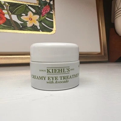 Kiehl's Creamy Eye Treatment With Avocado 0.25 oz/7mL Travel Size New Authentic - Image 1 of 3