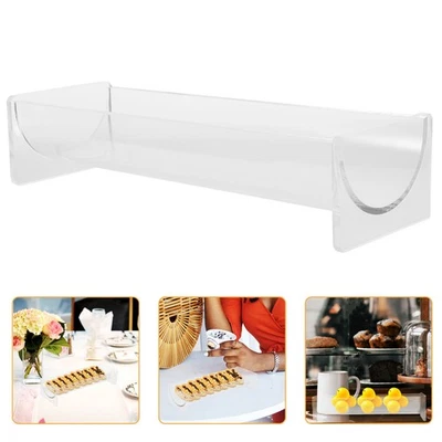  Acryl rechteckig Kekstablett Restaurant Dessert Tablett - Bild 1 von 4