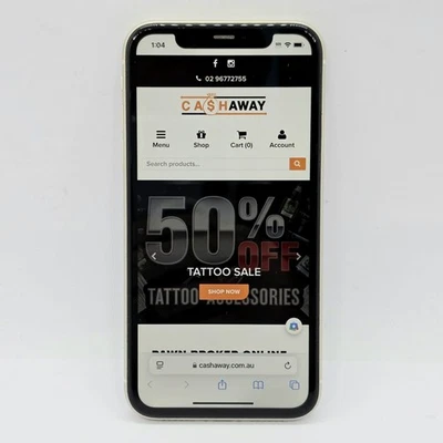 Apple iPhone 11 64GB MHDC3X/A White Unlocked 6.1 Inch Smartphone - Image 1 of 4