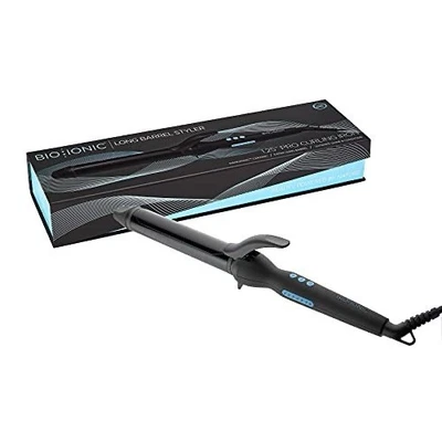 Bio Ionic Long Barrel Styler, Curling Iron with Moisture Heat Technology, 1.25” - Image 1 of 4
