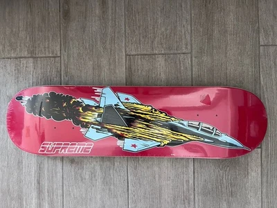 Supreme Jet Skateboard Rojo FW20 Flames Plane Skate Deck NUEVO tablero con logotipo de caja Foto 1 de 4