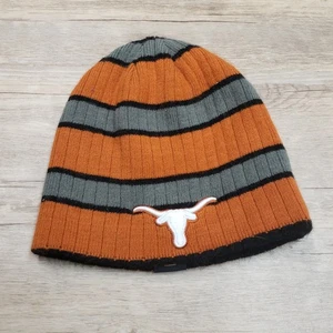 Texas Longhorns Hat Cap Fitted Mens Large NCAA Football Reversible Beanie - Picture 1 of 6