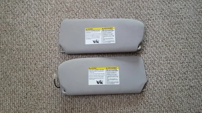 07 08 09 10 11 12 Nissan Sentra Sunvisor Sun Visor Sunshade Set Grey Lighted - Image 1 of 3