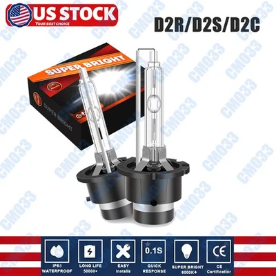 2x D2S D2R Fábrica OEM HID Xenón Repuesto Faros Bombillas 6000K Blanco Brillante Foto 1 de 4