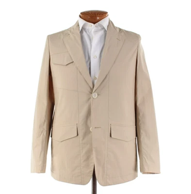 Abrigo/chaqueta deportiva Belvest nueva con etiquetas mezcla de algodón talla 48R (38R EE. UU.) en caqui liso Foto 1 de 4