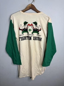Vintage Notre Dame Fighting Irish Shirt Herren Large NCAA Football Champion 80s - Bild 1 von 7