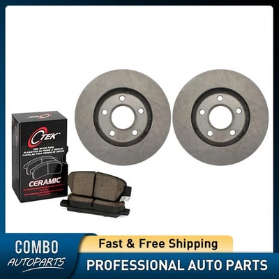 Juego de pastillas de freno de disco delanteras rotor de freno de disco C-Tek para Chevrolet Venture 1997-2005 Foto 1 de 4