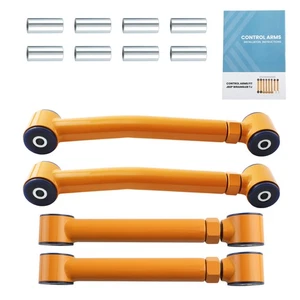 4x Front Rear Adjustable Control Arms For Grand Cherokee ZJ 93-98 Wrangler 97-06 - Picture 1 of 23
