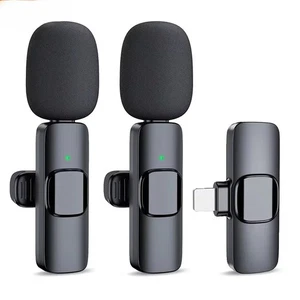 Micrófono Lavalier Inalámbrico Mini Micrófono para iPhone Android Transmisión en Vivo Grabadora de Video - Imagen 1 de 8