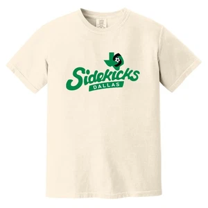 Dallas Sidekicks T-shirt Heavyweight Vintage Colors | MISL Soccer Team - Picture 1 of 5