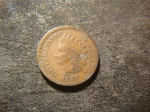 1867 VG Nice Devices Indian Head Cent Bold Date CPA - Picture 1 of 2