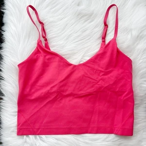 Camiseta sin mangas Lululemon Align recortada cami soporte ligero copa A/B esmalte rosa 6 W1EU0S - Imagen 1 de 8
