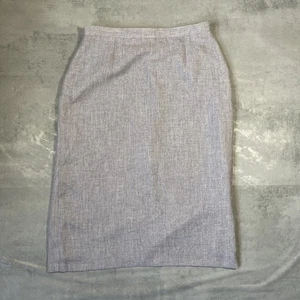 BHS Cotton Skirt Women's Size 14 Purple Knee Length A-Line Lined - Picture 1 of 6