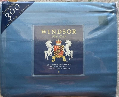 WINDSOR ПОЛО КЛУБ ПОЛНЫЙ ЛИСТ КОМПЛЕКТ СИНИЙ - Изображение 1 из 2
