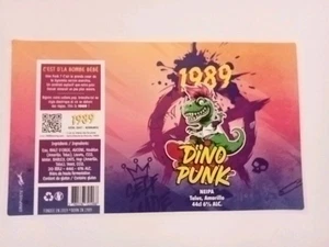Etiqu. Can'Alu : DINO PUNK - Br. 1989 / St Etienne du Rouvray 76 - France - Picture 1 of 1