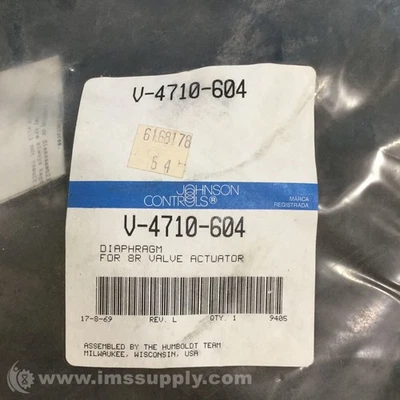 Johnson Controls V-4710-604 Diaphragm, for 8R Valve Actuator FNFP - Image 1 of 4