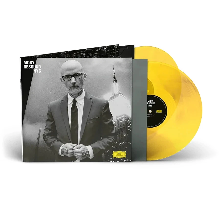 Moby RESOUND NYC (Limited Edition SUN YELLOW 2 LP Vinyl) Sealed w/ Corner Damage - Image 1 of 1