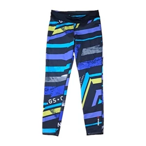 Reebok Tights Womens Size Medium Elastic Waist Stretch Activewear Yoga Gym - Picture 1 of 17