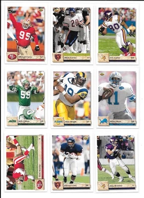 1992 Upper Deck Football Trading Cards / You Choose #s 201 - 400 / mb54 - Image 1 of 4